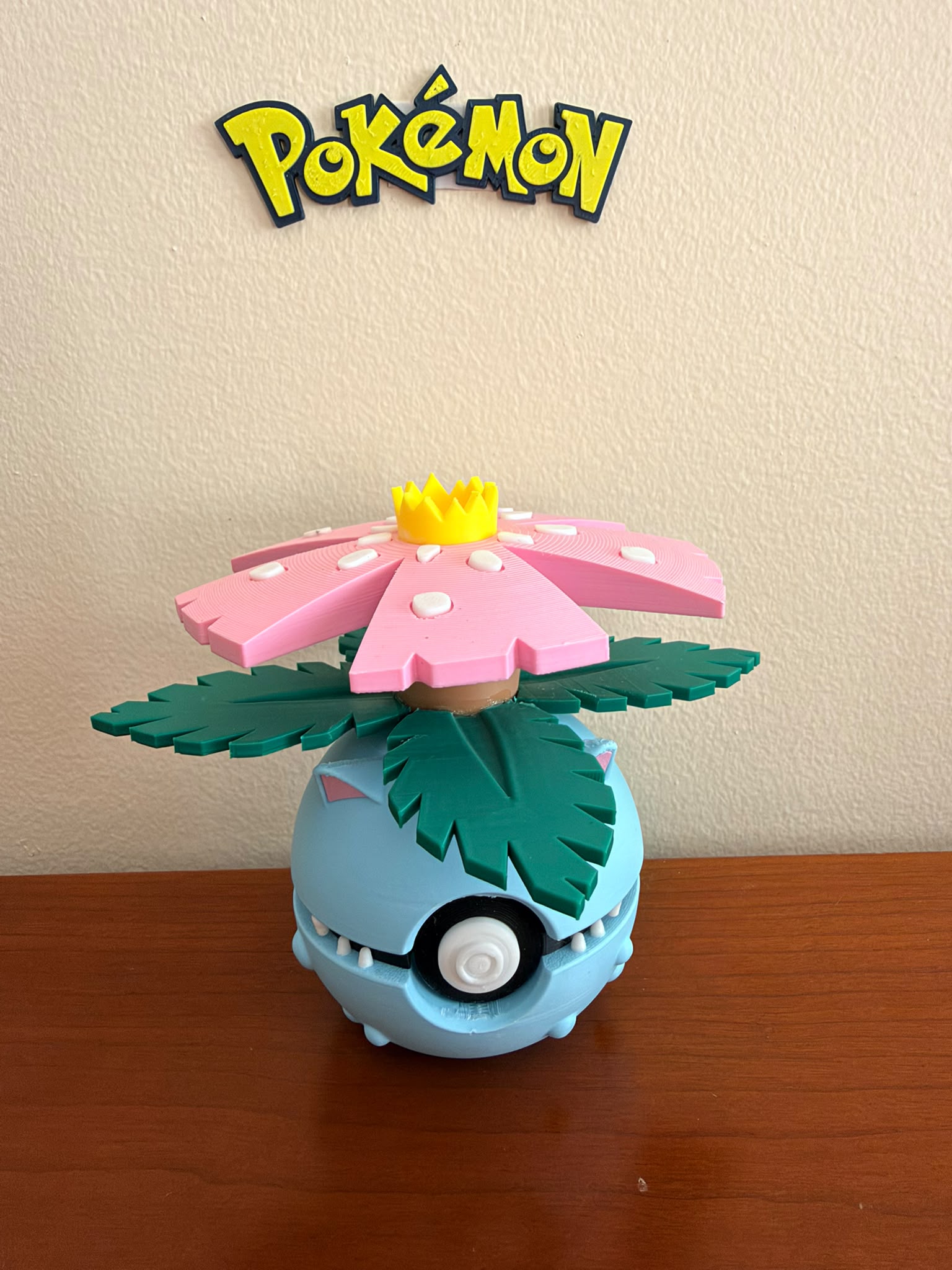 Pokébola Personalizada Inspirada no Venusaur Nº 0003 | Peça Decorativa