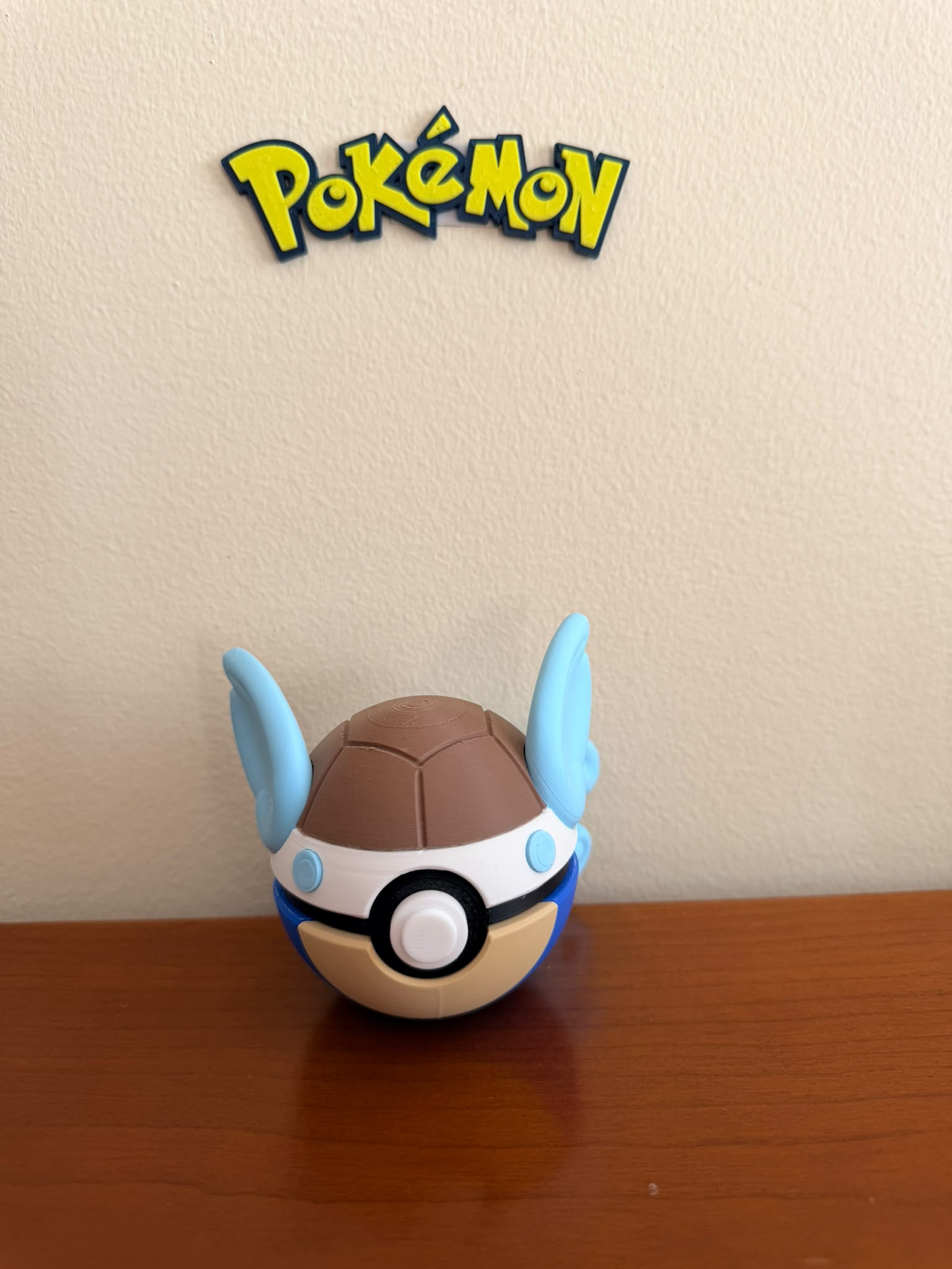Pokébola Personalizada Inspirada no Wartortle Nº 0008 | Peça Decorativa