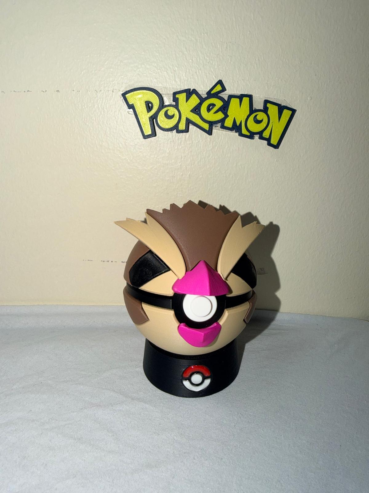 Pokébola Personalizada Inspirada no Pidgey Nº 0016 | Peça Decorativa