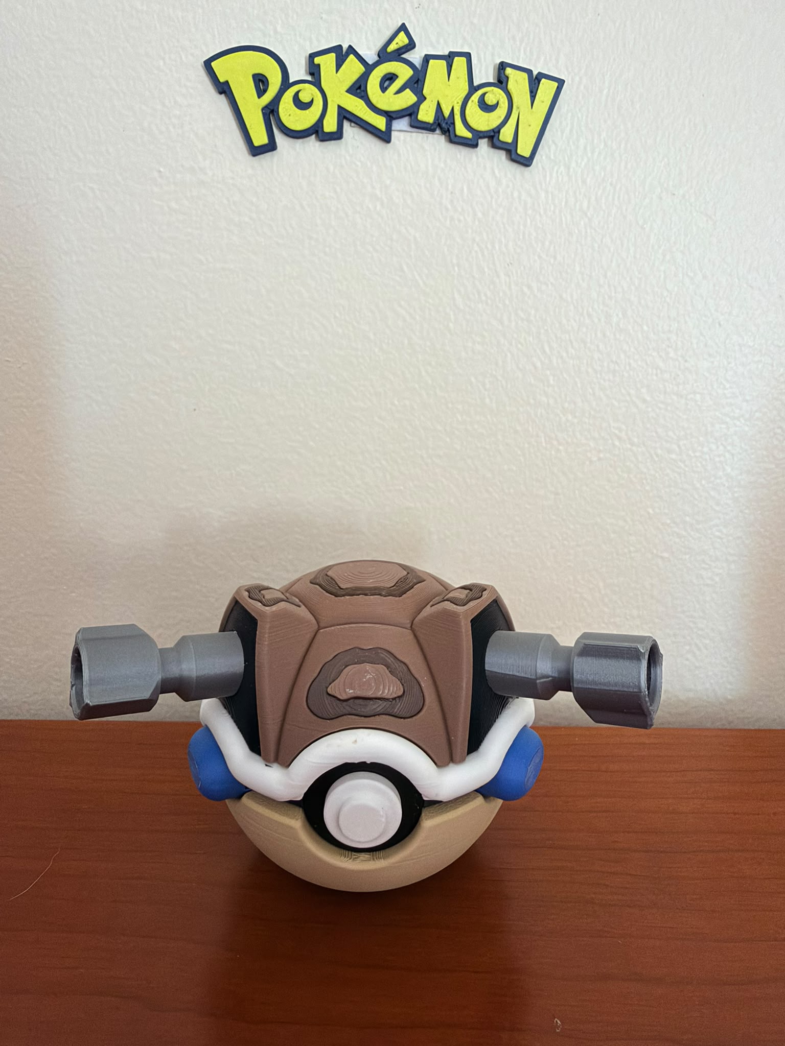 Pokébola Personalizada Inspirada no Blastoise Nº 0009 | Peça Decorativa