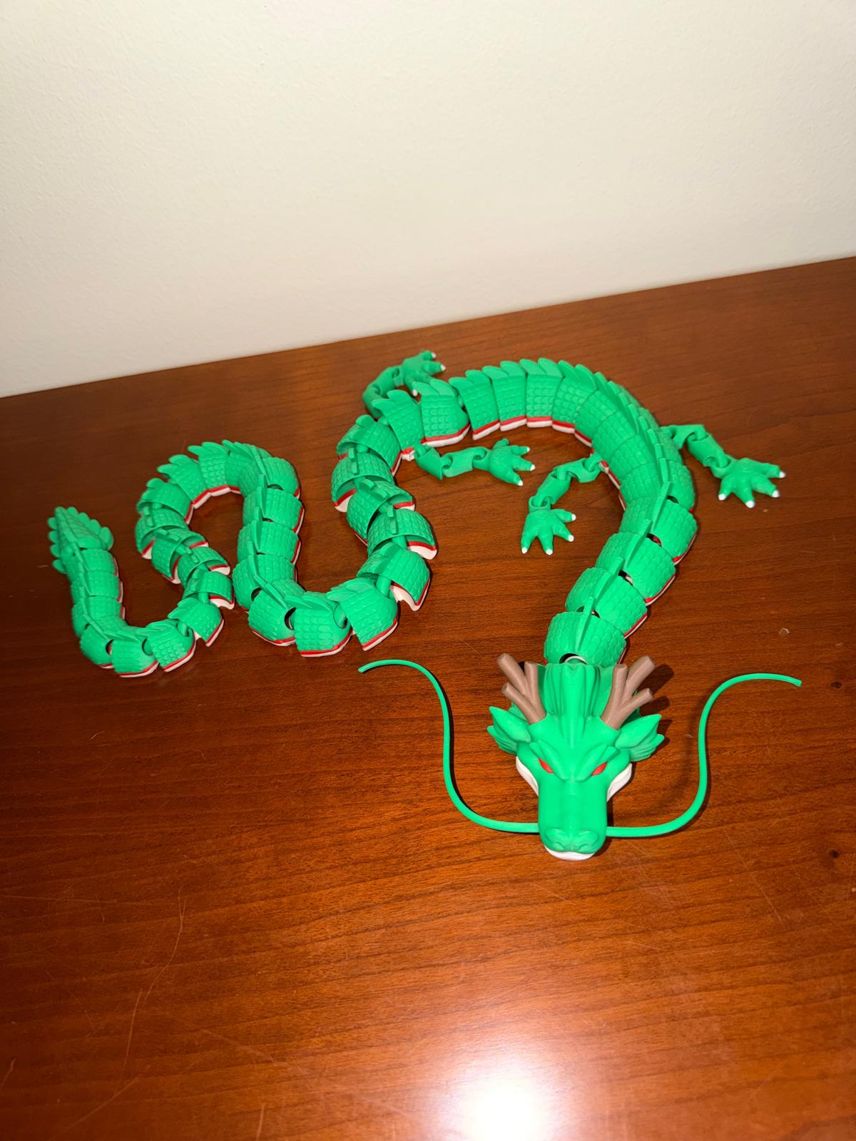 Dragão Shenlong Articulado 40 cm | Figura Inspirada em Dragon Ball