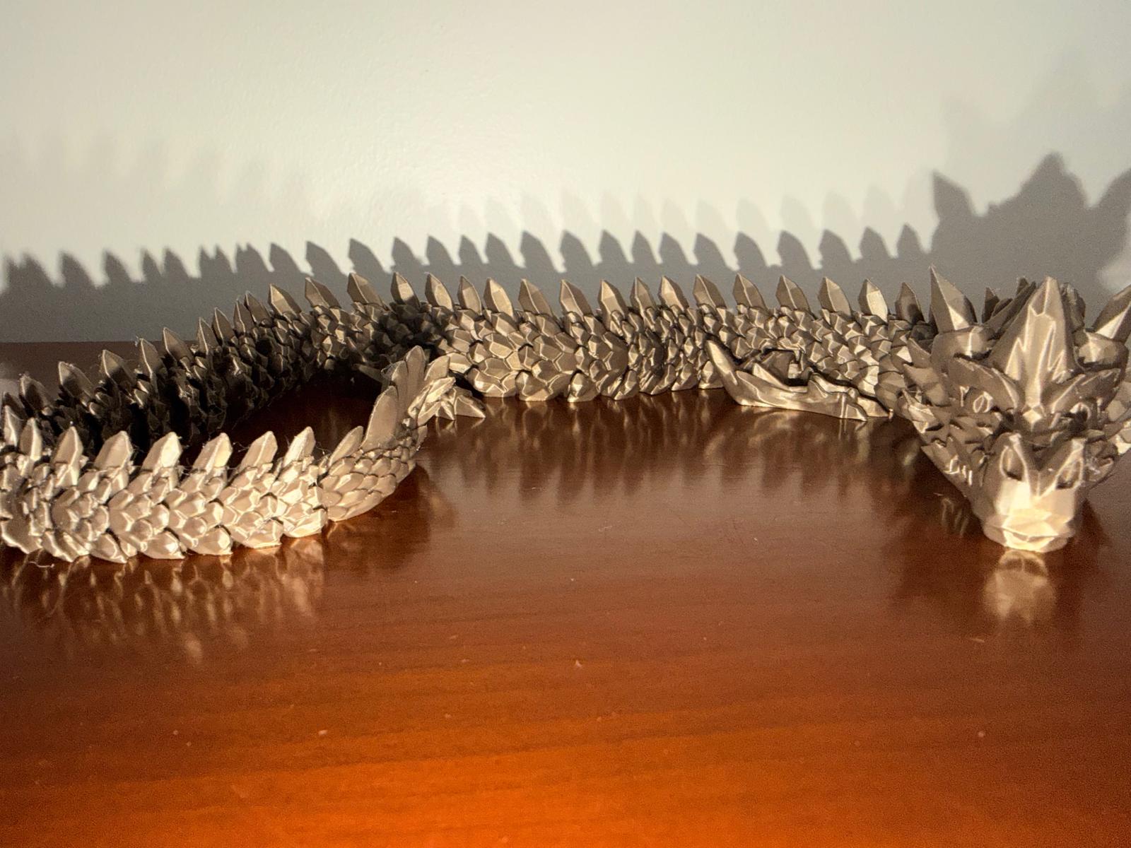 Dragão Articulado Minério de Bronze 30cm