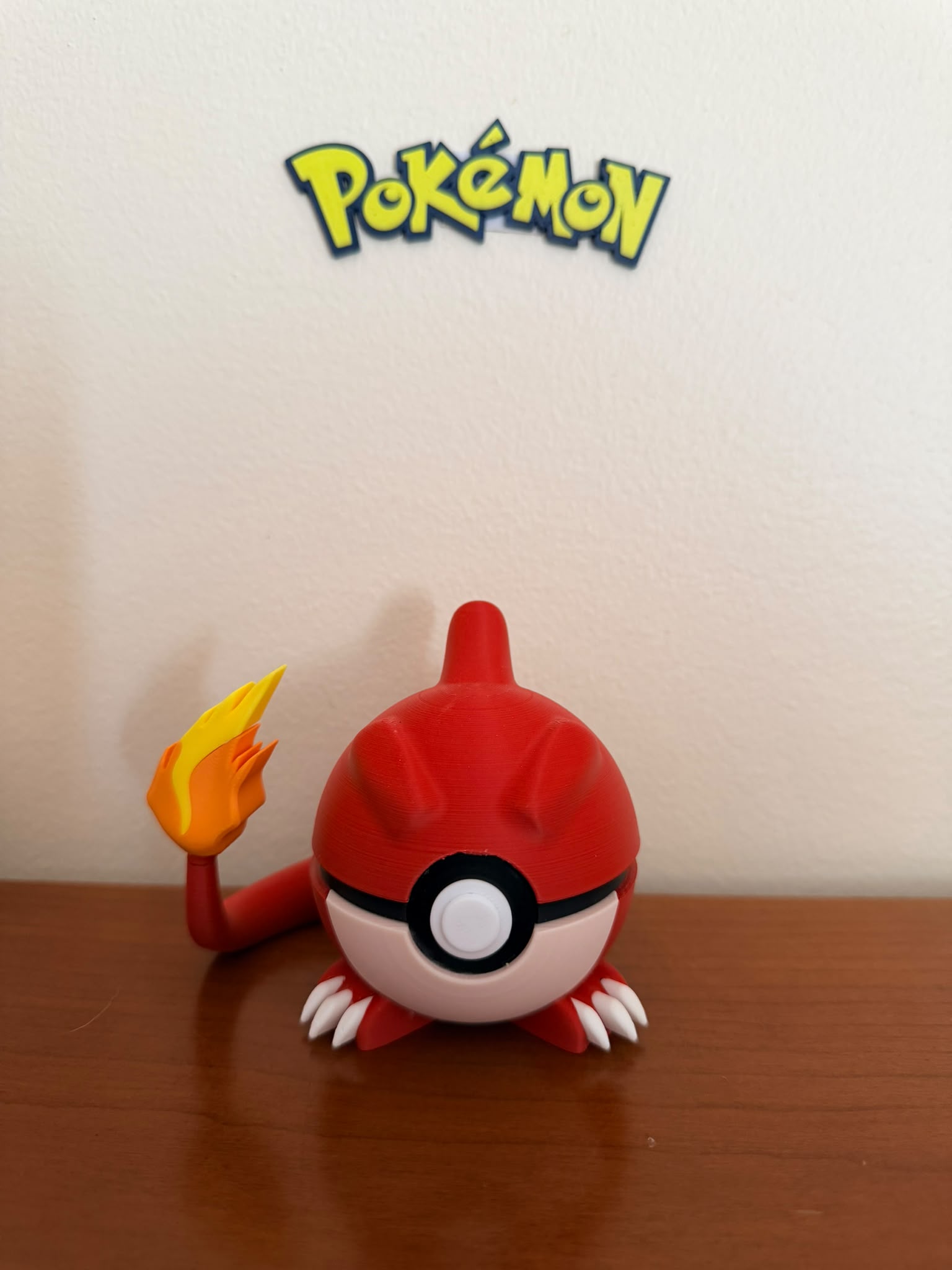 Pokébola Personalizada Inspirada no Charmeleon Nº 0005 | Peça Decorativa